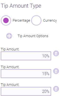 Tip Amount Type